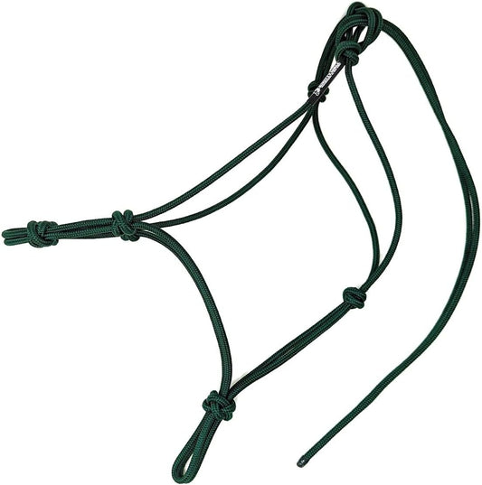 Horse Rope Training Halter - 4 Knot 1/4" Stiff Halter Cord - Used by Famous Trainers Multiple Sizes Multiple Colors