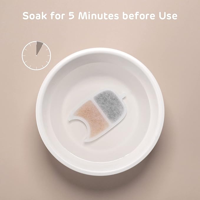 iPettie Water Fountain Filters Kits for Runway Stainless Steel Cat Water Fountain, IP-WF-S04-F4, 4 x Carbon Filter, 16 x Sponge Filter, 4 x Pump Filter