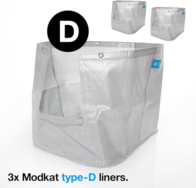 Modkat® XL Litter Box Front-Entry Liners (3-Pack) - Liner Type D