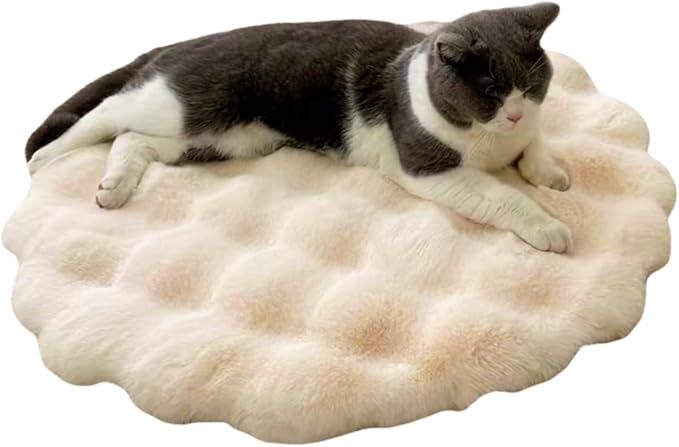 SHENGOCASE Pet Cushion Pad, Faux Fur Dog and Cat kneading Pillow, Cozy Bed Insert for Crate Pad Padding for Cage Kennel House Condo Shelf (23.6")