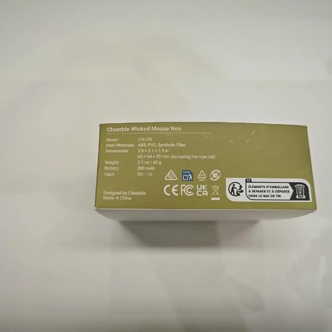 Cheerble Interactive Cat Toys for Indoor Cats, Automatic Moving Kitten Toys, Wicked Mouse Neo Cat Toy with Tail & Lights, Pet Cat Supplies, Rechargeable Cat Toys for Bored Indoor Adult Cats,Green