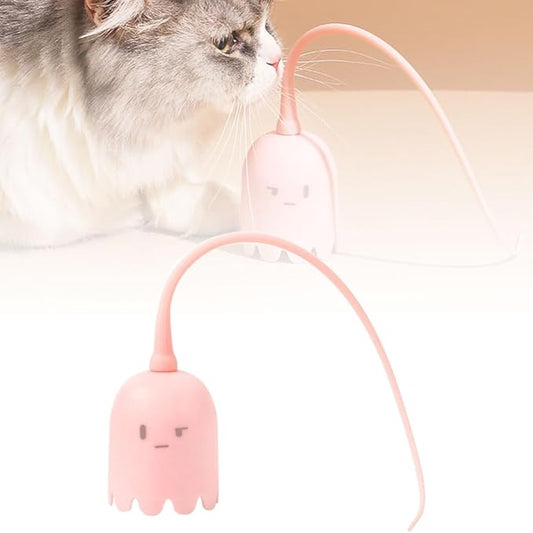 Indoor Cat Toys, Most High-Tech Electric Cat Toy, Interactive Cat Toy Cat Wand Toy for Indoor Cats, Rechargeable Automatic Cat Interactive Toy for Bored Indoor Adult Cats (Pink)