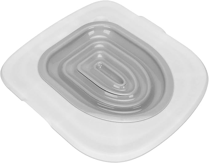 Cat Toilet Training Kit Urinal Seat with Design,Universal Reusable Environmentally Friendly Cat Toilet Trainer for All Age Cat Toilet Training(White Tray, 1 Gray Inner Support)