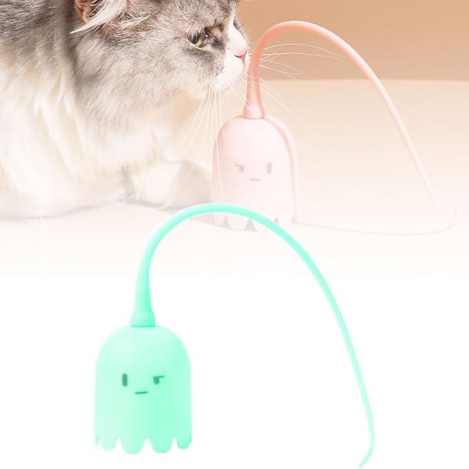 Indoor Cat Toys, Most High-Tech Electric Cat Toy, Interactive Cat Toy Cat Wand Toy for Indoor Cats, Rechargeable Automatic Cat Interactive Toy for Bored Indoor Adult Cats (Green)