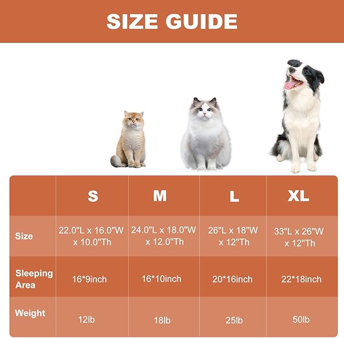 Dog Couch Bed - Cat Bed for Indoor Cats, Calming Pet Sofa Puppy Sleeping Nest with Removable Washable Cover, Cute Dog Puppy Couch and Lounge Chair for 45lbs Cat & Small Medium Dogs(Light Grey)