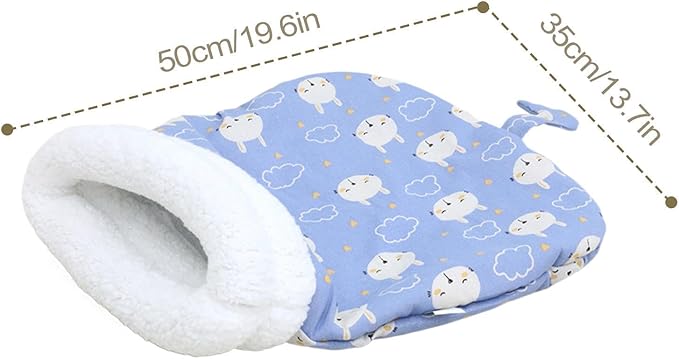 Cozy Pet Nest for Cats, Cozy Pet Nest for Cats and Dogs, 2025 New Winter Sleeping Bag with Thickened Pockets, Cat Bed Cave Sleeping Bag,Self Warming Pad Sack for Kitten/Puppy (Yellow, 18 * 22in)