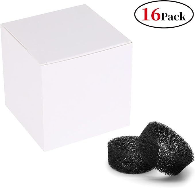 Foam Filters for Cat Water Fountain, Katlikatqi 16 Pack Cat Fountain Foam Filter Replacement, Compatible with SMA-800 Water Pump