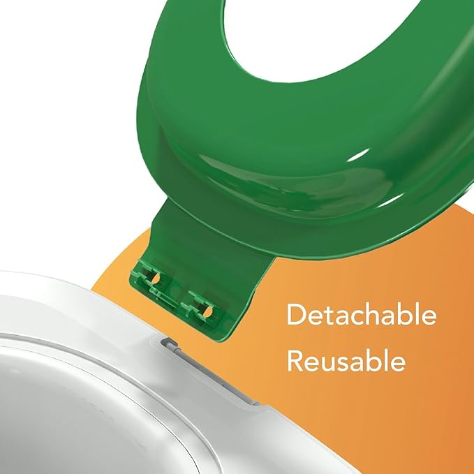 Universal Reusable Cat Toilet Trainer Kit - Detachable Design for Easy Cleaning | Home Pet Care Potty Training System with Litter Box Compatibility (Green)
