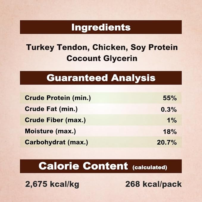 Afreschi Turkey Tendon Thin Stick 3.5 oz, USA-Sourced Turkey Tendon, Dog Treats for Classic Series, All Natural Human Grade Dog Treat, Suitable for Training chew, Rawhide Alternative