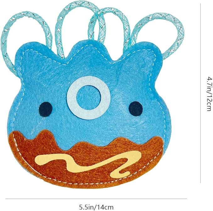 ROHOME Catnip Toys for Cat,Kitten Chew Teeth Cleaning Toy,Interactive Plush Toys for Swatting and Playing，Cute Octopus Cat Toy (Blue)