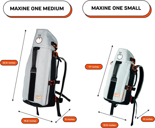 The Maxine One Medium Dog Carrier by Little Chonk | Dog Backpack Carrier for Medium Sized Breeds | Adjustable Front Facing Pet Carrier for Travel | Dog Hiking Backpack - Chonkcrete Gray