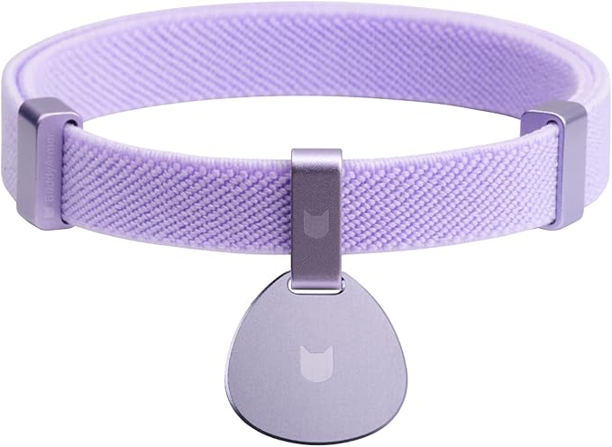 Safety Cat Collar and ID Tag Set - Elastic Quick Release, Non Breakaway Cat Collar Personalized Anodized Aluminum Engraved Pet Name Tag, Lightweight for Kitten Small Large Cat