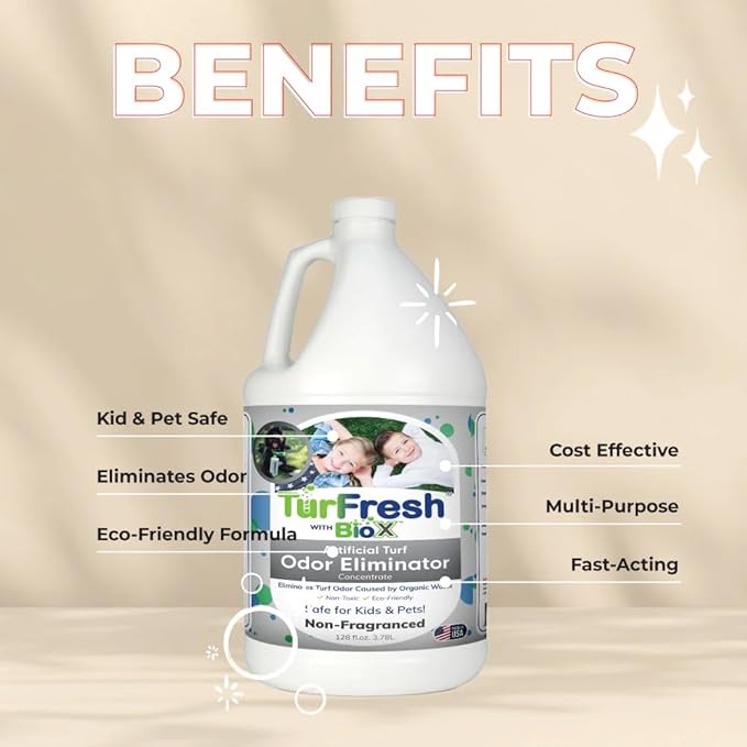 Turfresh with BioX Artificial Turf Odor Eliminator Concentrate - Non-Fragrance 1 Gallon