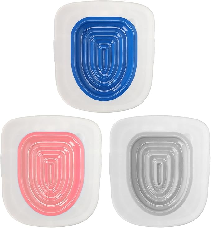 Cat Toilet Training Kit, Universal Reusable Environmentally Friendly Cat Toilet Trainer, White Tray, 1 Blue Inner Support