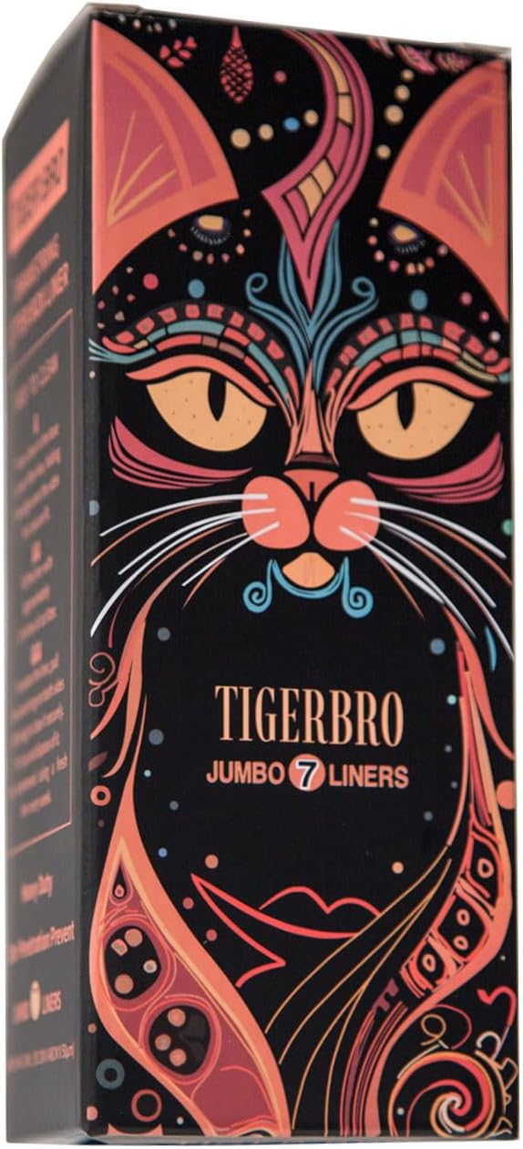 TIGER BRO Thicken Drawstring Litter Box Liner - Odor Penetrating Prevent, Tear & Scratch Resistant, Drawer litter Liner for Cat Litter Box Jumbo(36 * 19IN) 7 Count, Suit for your Paw-some Powerball