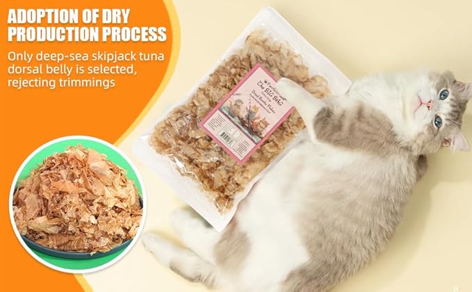 Purrfectpaws Premium Dried Bonito Flakes: Delicious Treats for Dogs & Cats - All-Natural and High in Protein - 4oz Bag