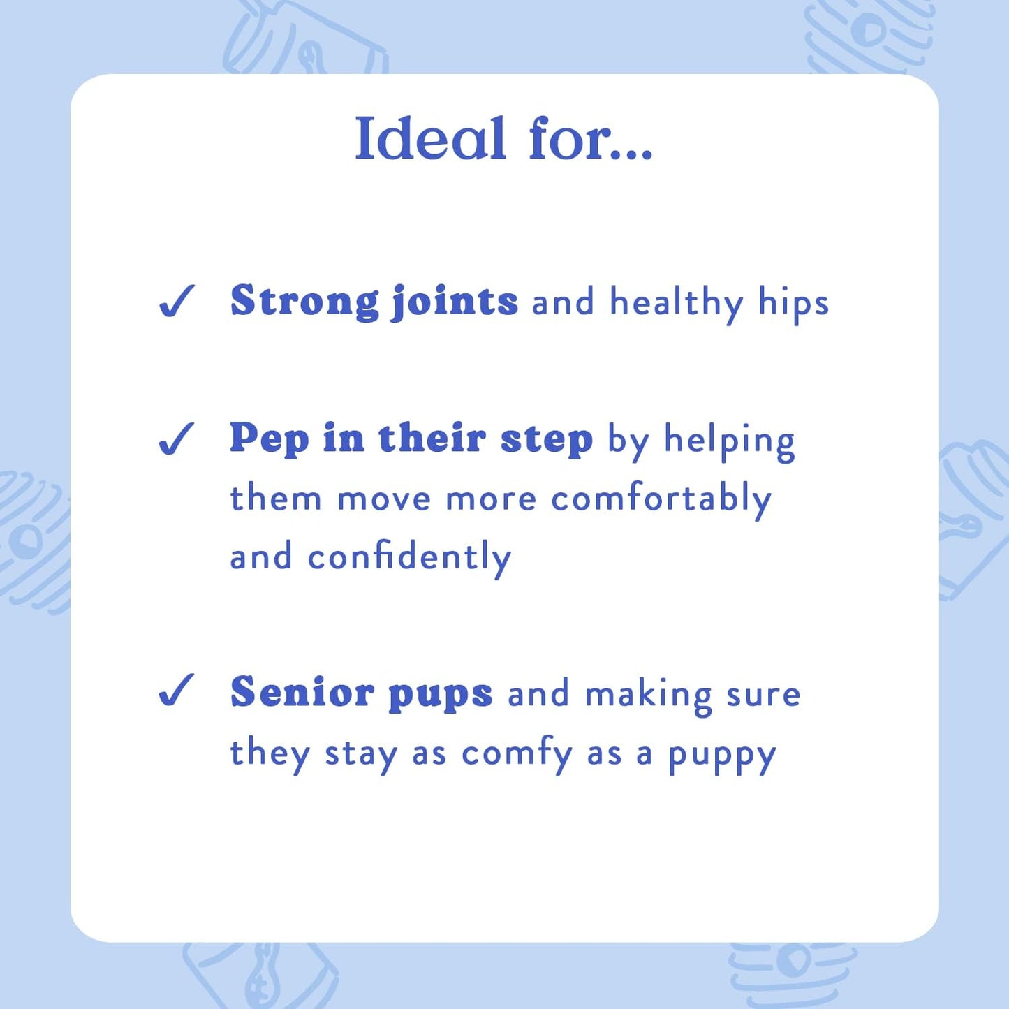 Bocce's Bakery Hip & Joint Supplement for Dogs, Daily Chews Made in The USA with Glucosamine, MSM, and Chondroitin, Supports Healthy Joints, Peanut Butter & Honey, 60 ct