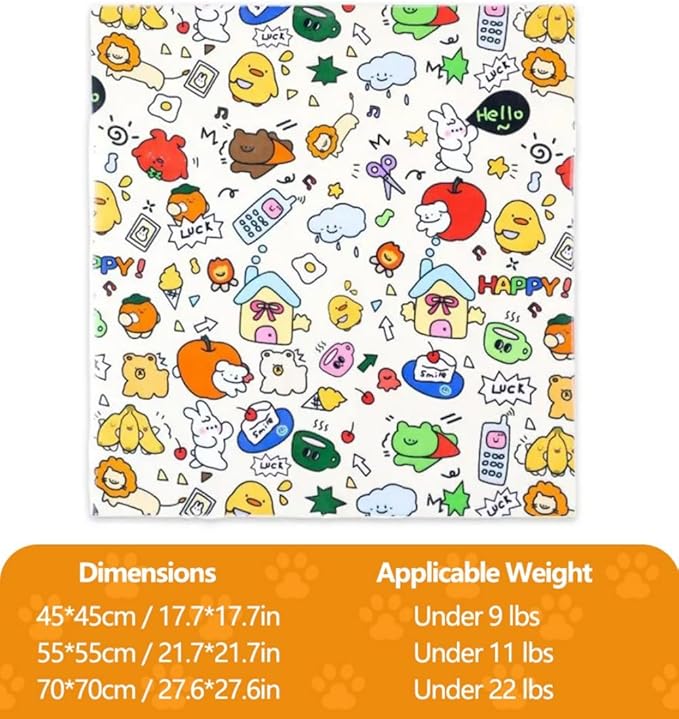 Magic Cat Wrap for Cutting Nails & Grooming, Self Adherent Fabric Wrap for Cats, Multi Functional Pet Grooming Towel Blanket, Wrap Snug and Groom for Cats, 17.7in, Under 9 Ibs