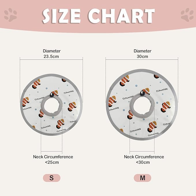 LOS ANDES Cat Recovery Collar, Adjustable Cat Protective Collar Alternative After Surgery, Protect Cat Neck Cones to Stop Licking Wound, Lightweight Elizabethan Collar for Kitten,Puppy