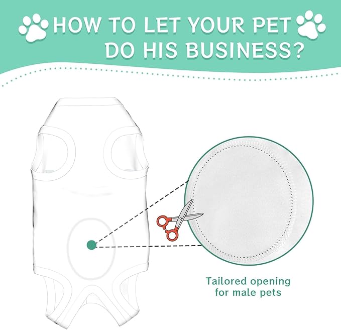 Custom Cat Surgery Recovery Suits Cat Onesie After Neuter Surgery Clothes for Little Animals