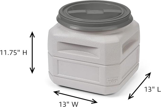 Mighty Tuff Airtight Dog Food Storage Container – 6 Gal, up to 24 lb Capacity – Cat and Dog Food Container with Twist Lid & Handles – BPA-Free, Made in USA
