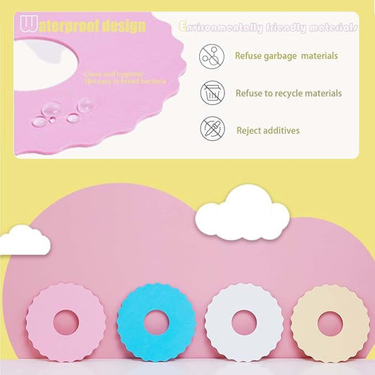 4Pcs Soft Cat Cone, Collar for Cats to Stop Licking, Lightweight, Disposable & Hygienic with Weekly Throwing Design, Multiple Wearing Methods (S/M/L)