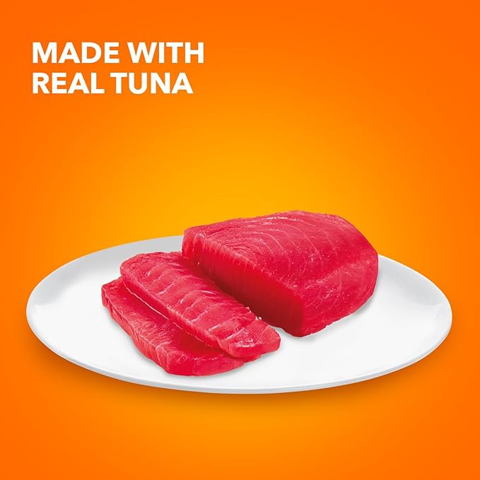 IAMS Perfect Portions Indoor Adult Wet Cat Food Cuts in Gravy, Tuna Recipe, 2.6 oz. Easy Peel Twin-Pack Trays (24 Count, 48 Servings)