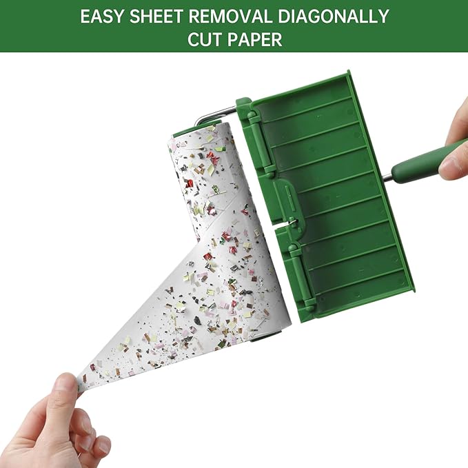 Fedicelly Large Lint Rollers Pet Hair Extra Sticky Furniture,Cat Dog Hair Remover Laundry Clothes Carpet,6.3 inches Wider with 320 Sheets Giant Lint Remover Brush for Couch