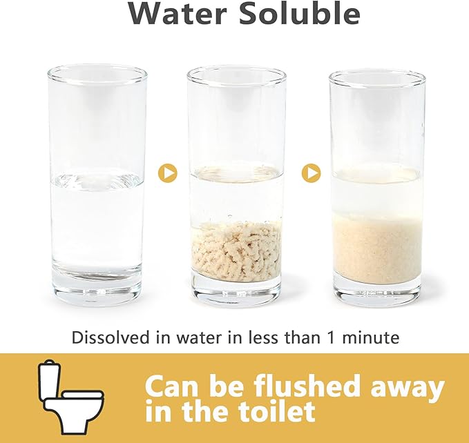 Tofu Cat Litter - Strong Clumping, Ultra Absorbent, Odor Control, Flushable, Low Tracking, Low Dust Tofu Litter Pellets - 3 Packs/18LB (Original Flavor)