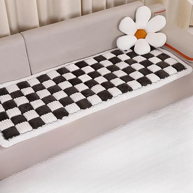 Washable Pet Bed Couch Cover，Funny Cat Mat Sofa Cover，Anti-Slip Dog Bed Sofa ，Pet Friendly for Large Dogs (Black, 70x180 cm/28 * 71in)