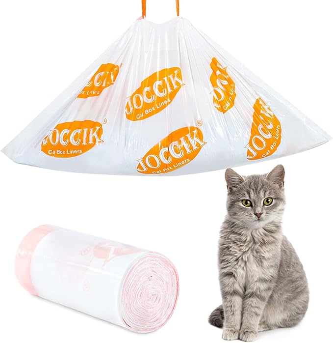 Cat Litter Bags for Automatic Litter Box Liners Compatible with MeoW SC01/C02/LR01, Waste Bags for X & MAX, 22" 12.8" 50 Count