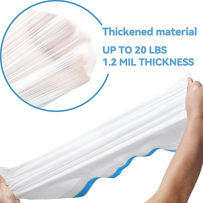 80 Count Litter Bags Compatible with NeakasaM1 and Pet Pivot Autoscooper 11 Open-Top Self-Cleaning Cat Litter Box, 4 Rolls Cat Litter Waste Receptacles Bags (80 Count)