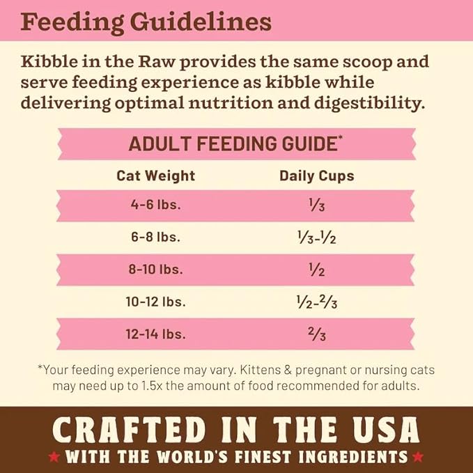 Primal Kibble in The Raw, Freeze Dried Cat Food, Beef, Scoop & Serve, Made with Raw Protein, Whole Ingredient Nutrition, Crafted in The USA, Dry Cat Food, 64 Ounce (4 lb) Bag