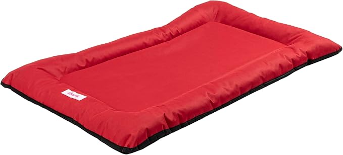 DBD3004A-L Archie 39" x 23" Traditional Oxford Waterproof Indoor/Outdoor Hand-Washable Memory Foam Camping Pet Bed, Strawberry
