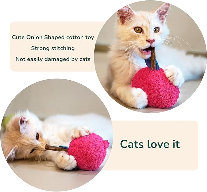 Durable and lnteractive Cat Teething Stick Toys: Chewing Stick, Grinding Teeth Rod, and chewable Cat Doll for Your Pet's Entertainment (Red)