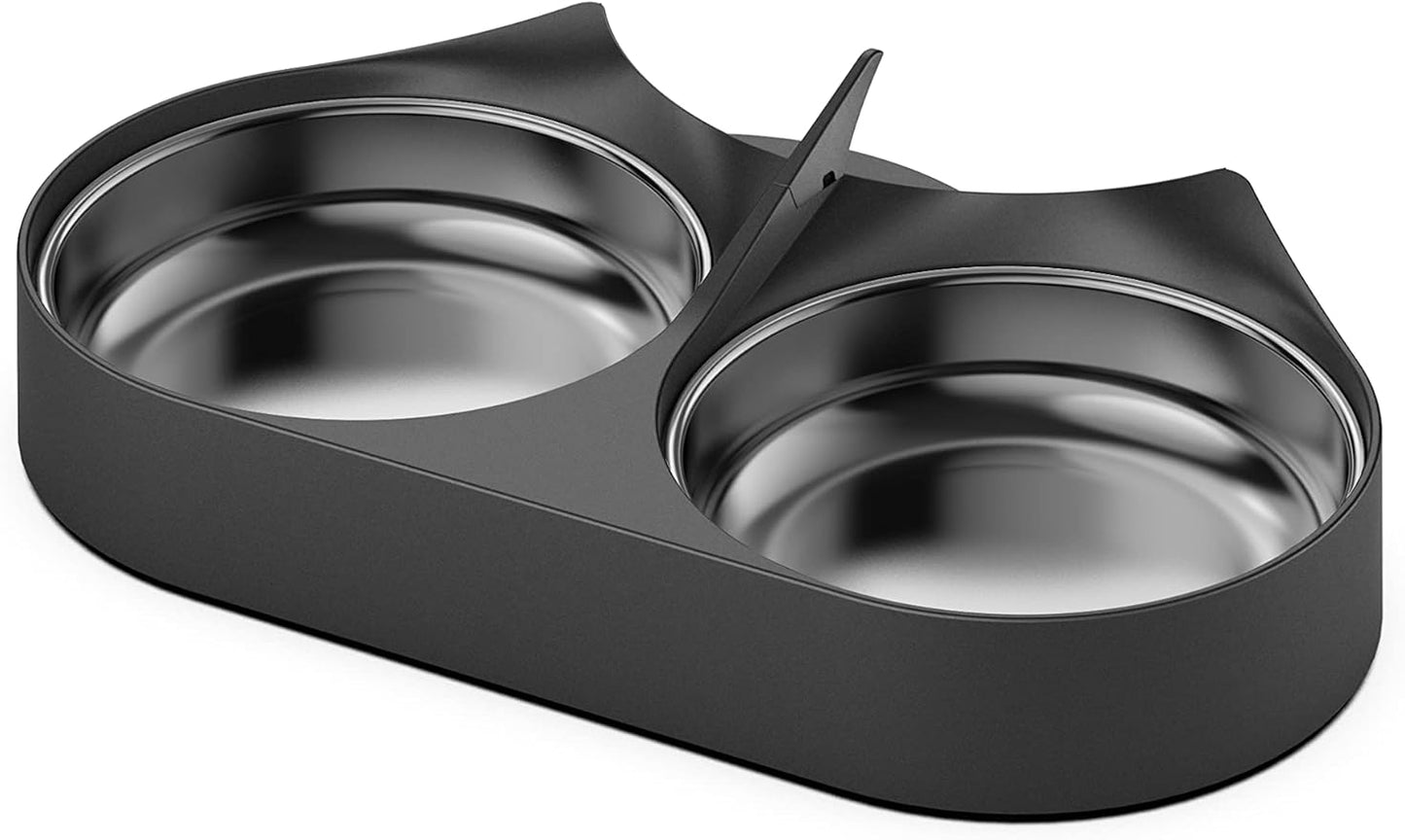 PETLIBRO Pet Food Splitter with Stainless Steel Bowls, Automatic Cat Feeder Bowls for Two Cats or Dogs, Suitable for PETLIBRO Automatic Cat Feeder PLAF005, PLAF006, PLAF103, PLAF203