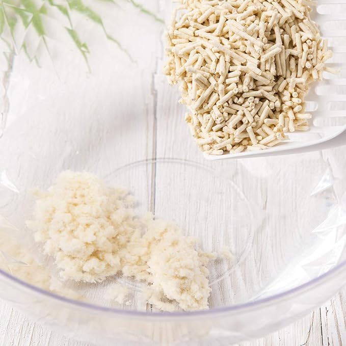 I AM TOFU - Tofu Cat Litter, Natural Flushable Extra Clumping Pellet Litter, 10LB x 3 (Honey Peach 2 & Original 1)