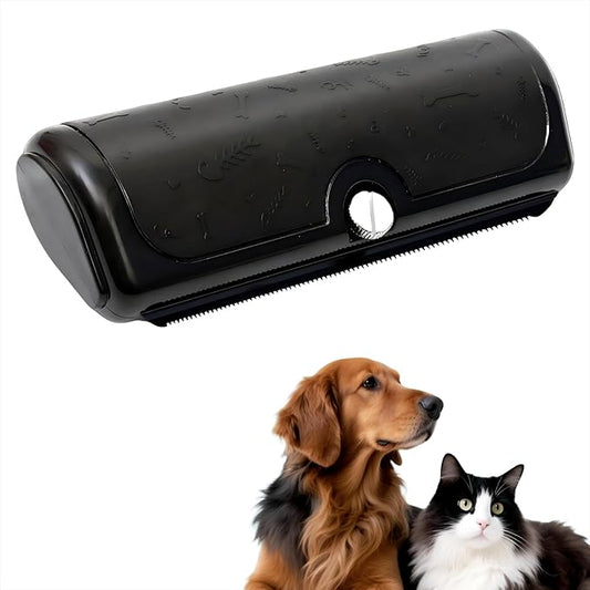 Deshedding Dog Brush, Pet Hair Remover for Dogs, Cats, and Horses, Grooming Tool for Short and Long Hair, Black