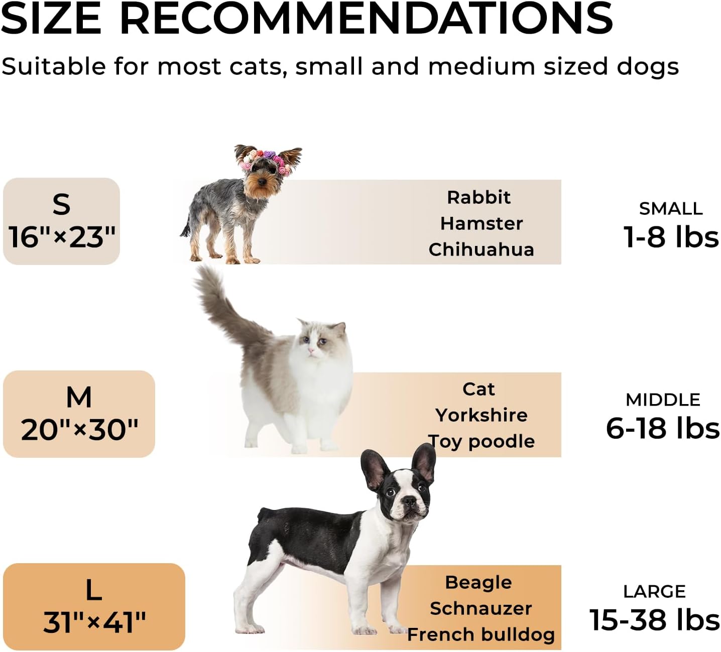 Luciphia 1 Pack 3 Calming Dog Blanket Fluffy Premium Fleece Pet Blankets Soft Sherpa Throw for Dogs Puppy Cat Pink Large (41" x31")