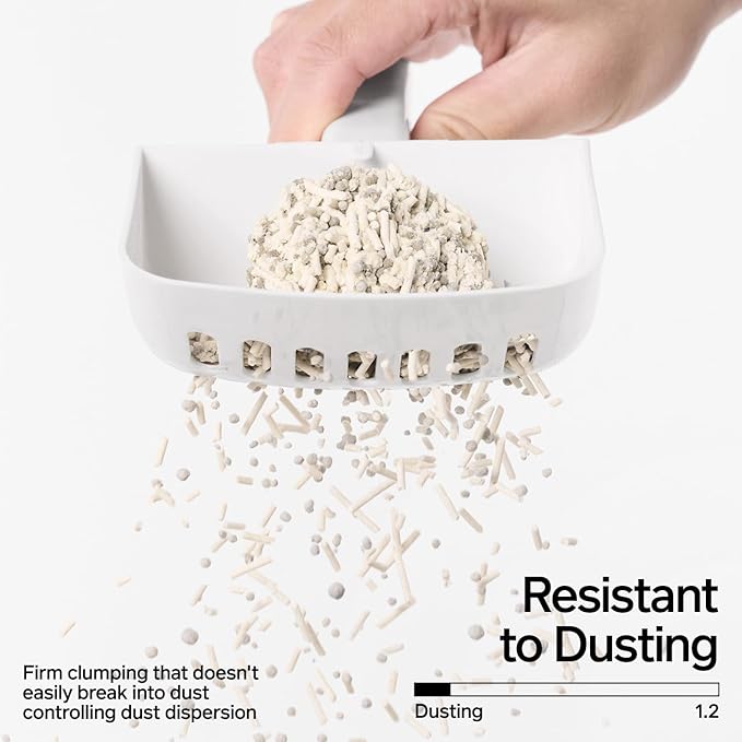 pidan Mix Cat Litter,Tofu Cat Litter with Bentonite,Absorbent and Fast Drying,Flushable Tofu Litter,Selected Quality Pea Dregs,5-Fold Water Absorption,Strong Clumping (5.3lb×1bag)