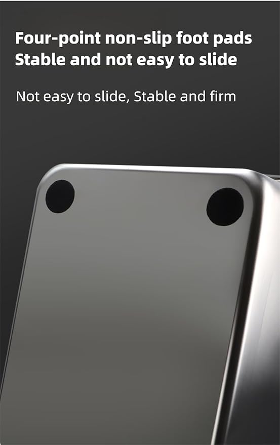 2PCS Stainless Steel Cat Litter Box，Metal Kitty Litter Box with High Wall Sides Enclosure for Big and Small Cats, Odor Control, Easy Clean,Non-Sticky, Anti-Leakage (23 * 15 * 12 inch)