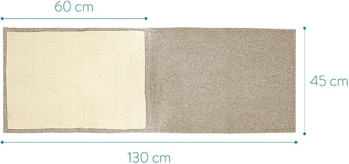 Navaris 2X Cat Scratch Mats Sofa Protector - Natural Sisal Furniture Protector Scratching Pads for Cats - Chair, Couch, Seat, Stairs