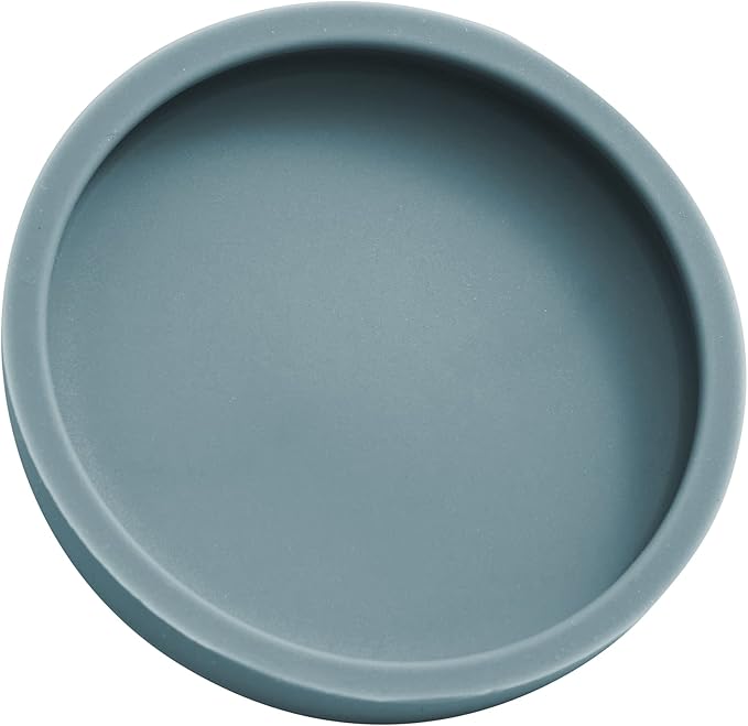 OHMO 2 Pack Cat Food Can Lids, Small Size (3 oz) Silicone Pet Food Can Lids Covers for 2.5 oz Cat Food Cans, Light Blue