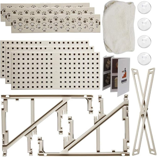 YOFIT Doggy Steps - Non-Slip 3 Steps Pet Stairs,Holds Up to 50 lbs