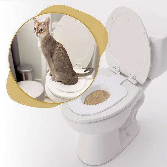 System™ – A Premium, Humane Cat Toilet Training Kit | The First Vet-Approved and Permanent Solution to Toilet Train Cats of All Ages (Elongated)