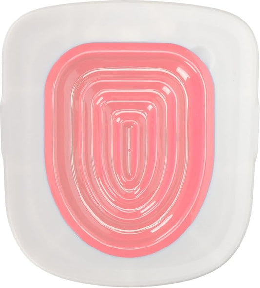 Cat Toilet Training Kit Cat Toilet Trainer Kit for Teach Cat to Use Toilet Cat Toilet Training System Universal Reusable Kitty Toilet Training Kit (White Tray, 1 Inner