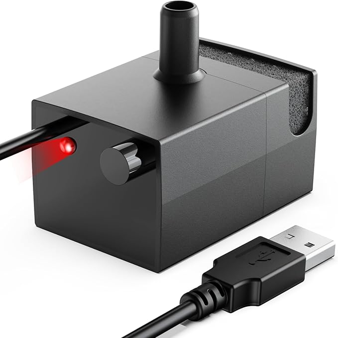 Replacement Dog Water Fountain Pump for lesotc Stainless Steel Pet Fountains, Quiet Cat Water Bowl Dispenser Pump with LED Low Water Shut Off, Fits 3 Gallon Large Dog Models D2223 D2322 D2341 D2419