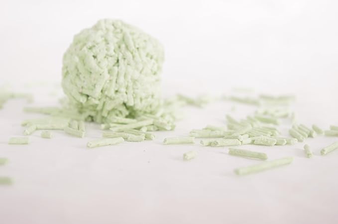 Tofu Cat Litter Green Tea 5.5 Lbs X 8 Bags, Flushable Clumping Fast Drying, Ultra Absorbent, Low Tracking Cat Litter 2mm Pellets.