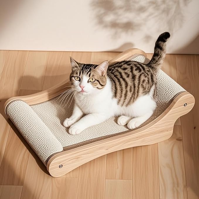 Cat Scratching Post Cat Hammock Scratcher for Indoor Cats Clearance Durable Sisal Cat Scratch Pad Wooden Cat Scratching Board Medium Small Kitty Scratcher Lounger Modern