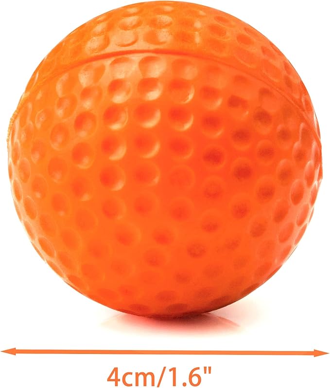 CHIWAVA 12 Pack 1.6 Inch Soft Rubber Foam Cat Toy Ball Sponge Sport Balls Kitten Interactive Toy Assorted Color